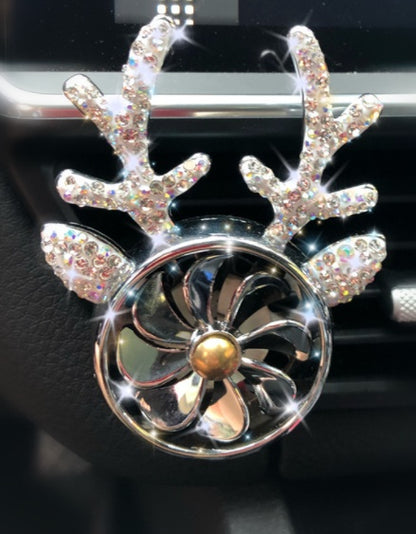 Car Aromatherapy, Diamond-encrusted Antlers, Car Ornaments, Perfume Fans, Car Accessories