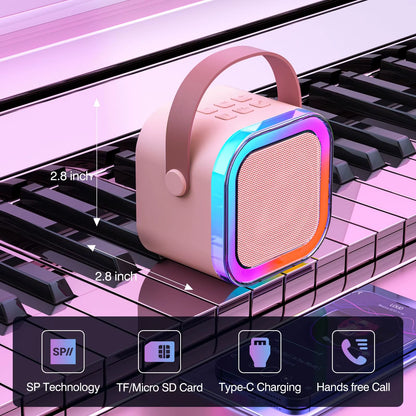 K12 Mini Portable BT Music Karaoke Audio Sound Box Mini Portable Wireless K12 Karaoke Speaker with Handheld Mic for Party