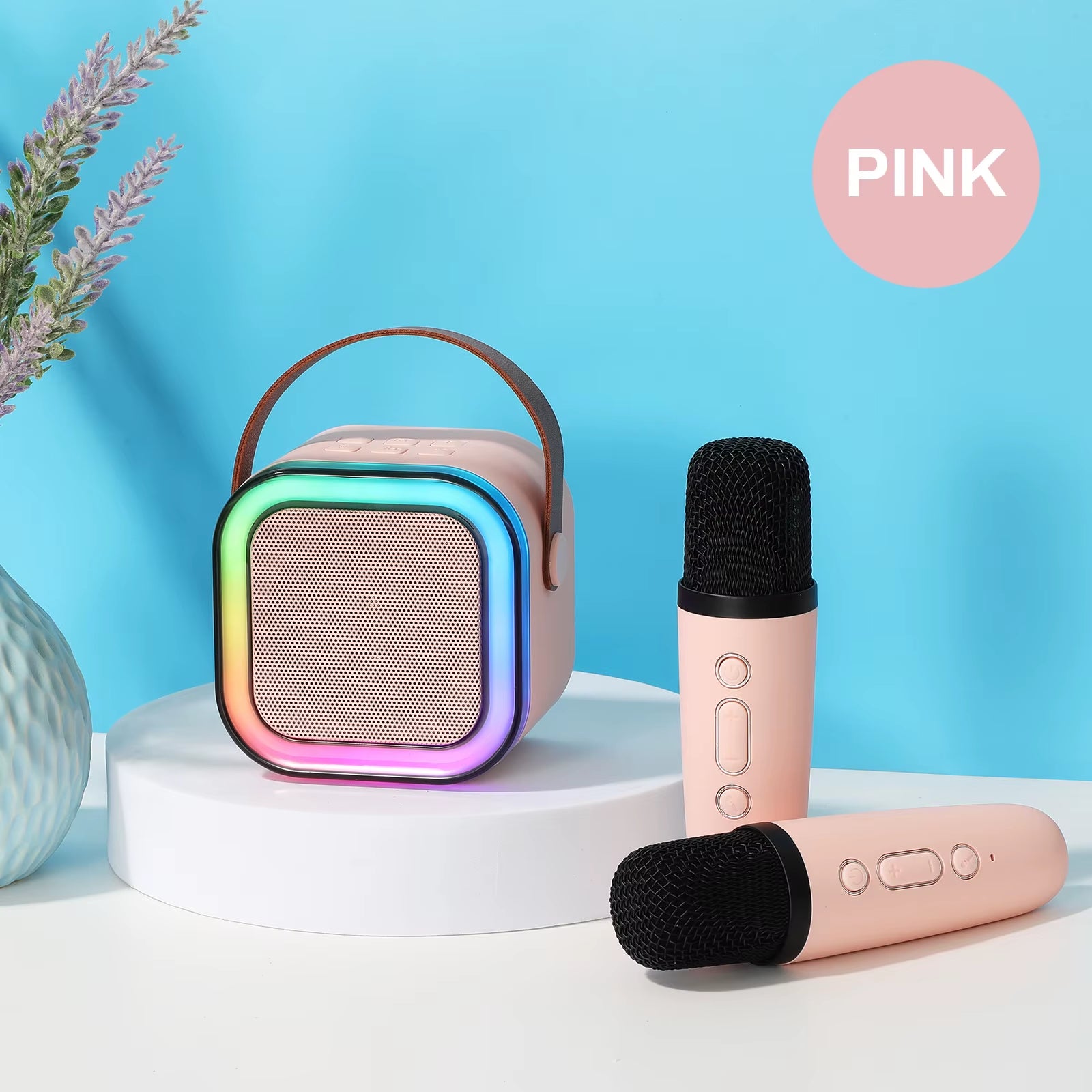 K12 Mini Portable BT Music Karaoke Audio Sound Box Mini Portable Wireless K12 Karaoke Speaker with Handheld Mic for Party